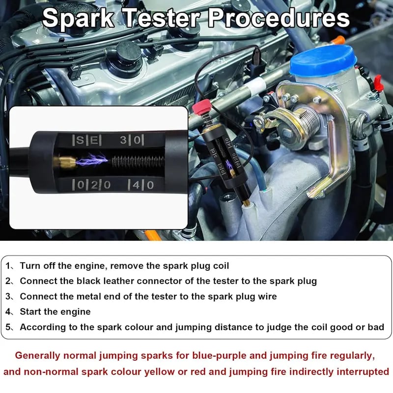 🔥LAST DAY 49% OFF - 🛠️🔧Adjustable Spark Plug & Ignition Coil Tester