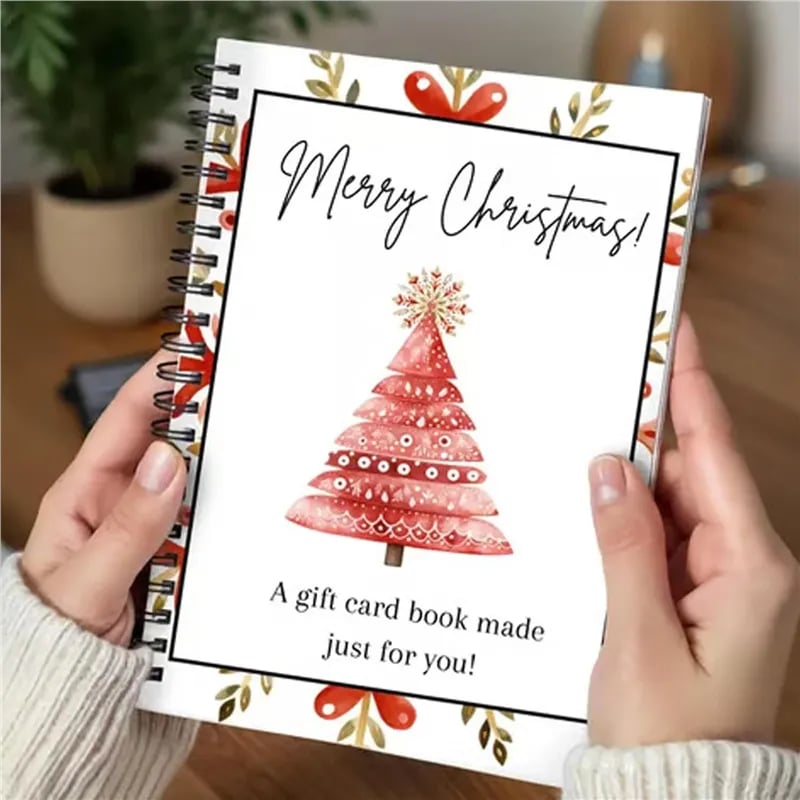 🔥Only $6.99 Last Day Promotion!🎄Christmas Gift Card Book