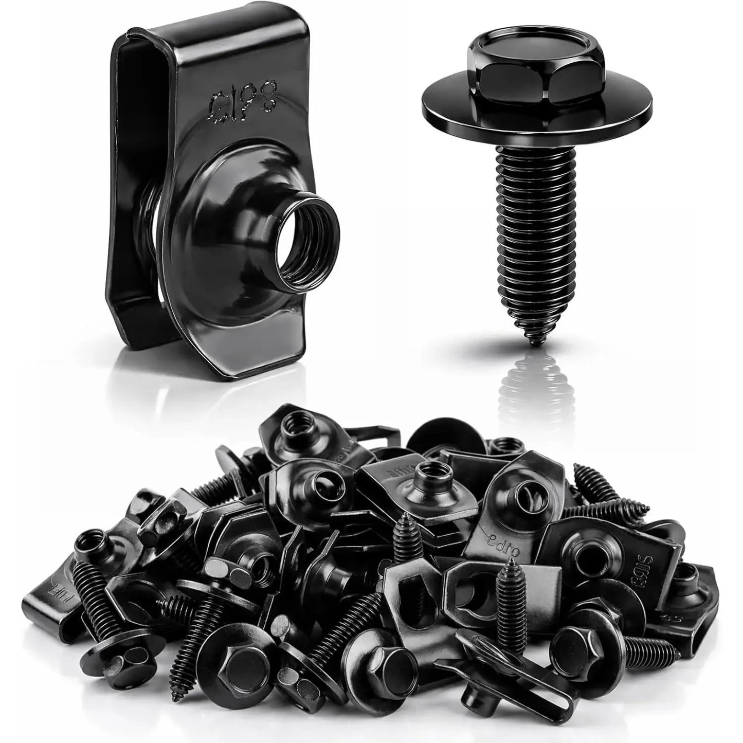 50Pcs Body Bolt & U-Nut Clip Kit