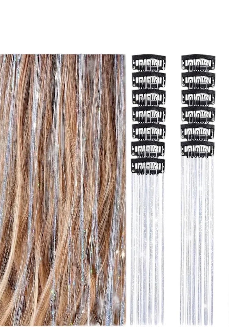 🔥HOT SALE🔥12 PCS Tinsel Hair Extensions