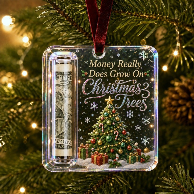 🔥Only $9.99 Last Day Promotion!🎄Christmas Cash Gift Ornament- Make Cash Feel Like A Real Christmas Gift💵