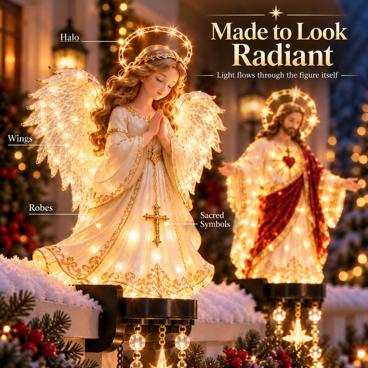 🎁LAST DAY 49% OFF🔥✨ Sacred Christmas Railing Lights