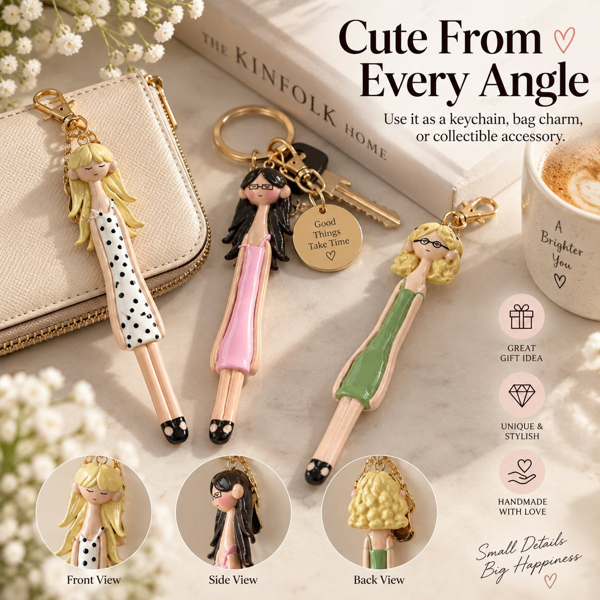 Handmade Girl Style Pendant Keychain👜