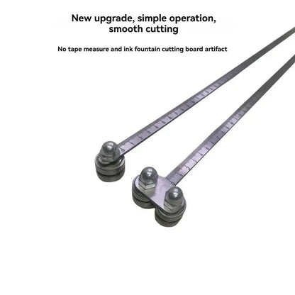 📏 Straight-Edge Double Axis 60cm Positioning Calipers – Precision Woodworking Measuring & Cutting Tool