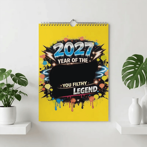 ⭐Early Bird Sale —2027 Year of the  Wall Calendar – Bold Graffiti Humor Calendar📆