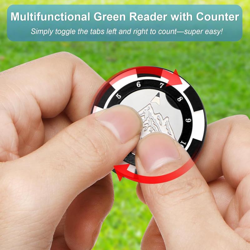 🎁Last Day Promotion 49% OFF🔥Golf Hat Clip Ball Marker with High Precision Green Reading Aid Golf Accessories for Men Women