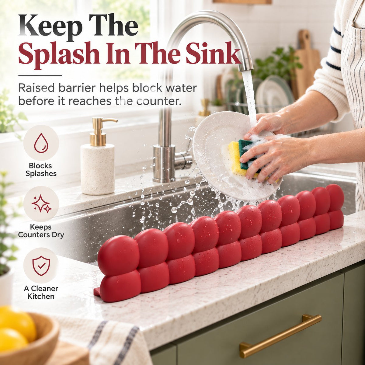 Silicone Sink Splash Guard