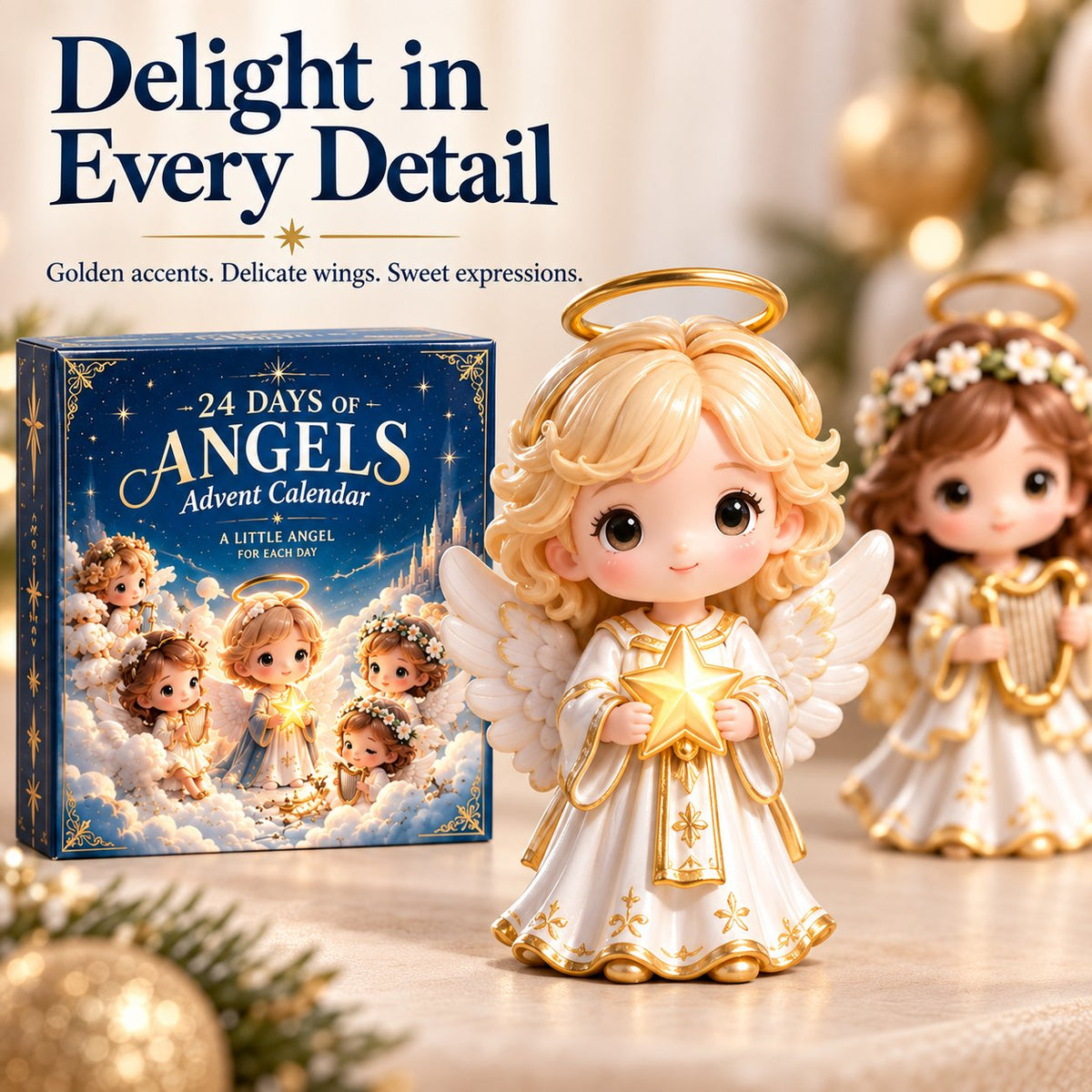 Angel Advent Calendar Christmas display