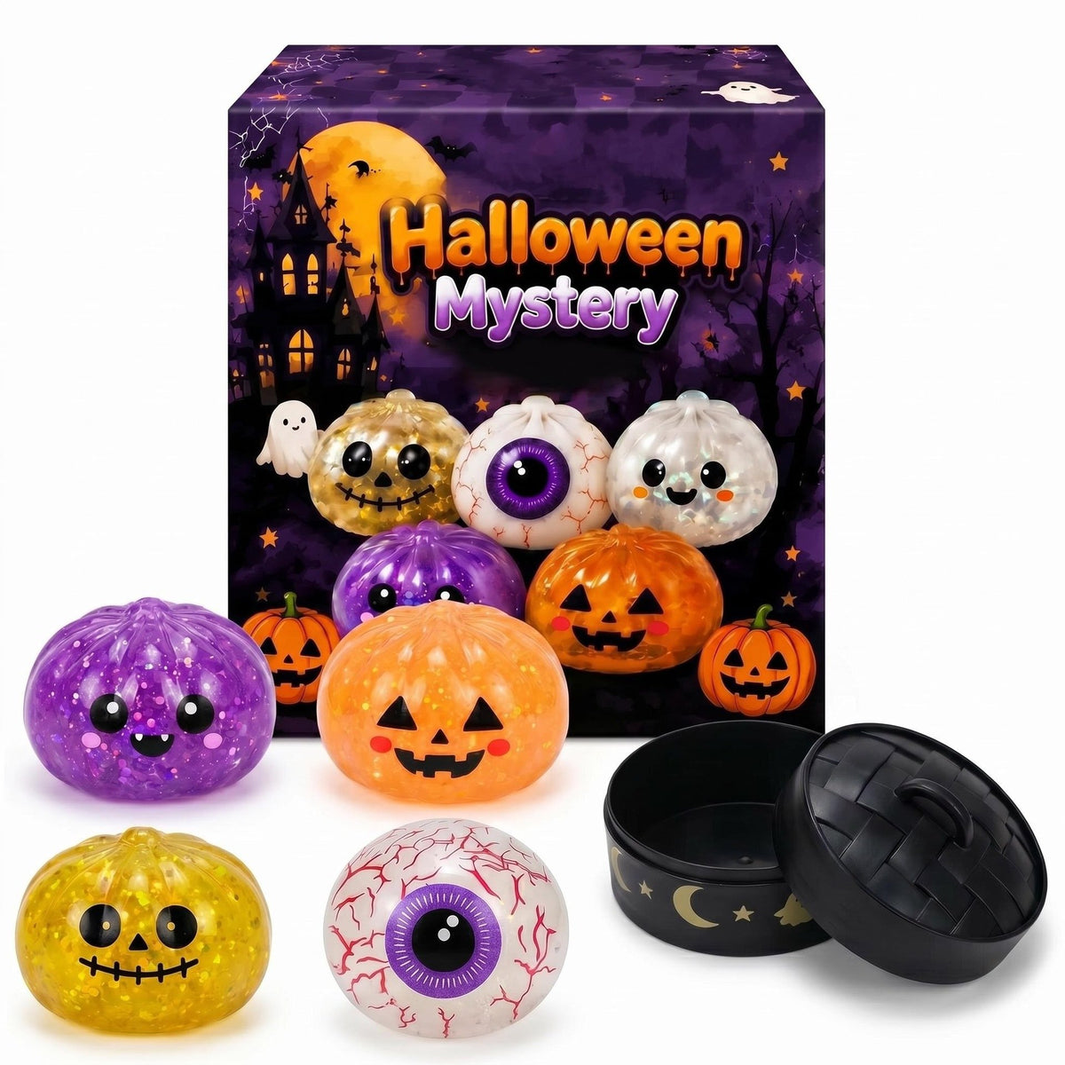 🎃 Halloween Dumpling Stress Toys – Squishy, Spooky & Super Fun!