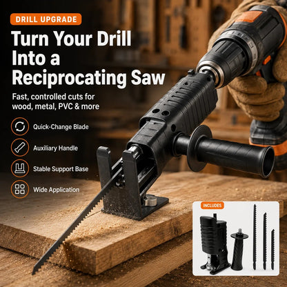 🔥HOT SALE🔥Reciprocating Saw Attachment for Drill