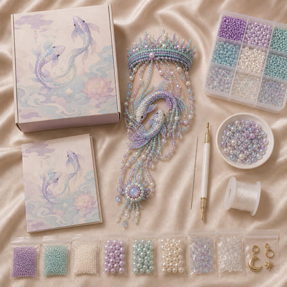 🔥 LAST DAY 49% OFF – ✨ Zodiac DIY Beaded Hand Bracelet Kit | Create Celestial Wearable Art with Seed Beads, Pearl-Style Accents & Crystal Details ♈🌙💎