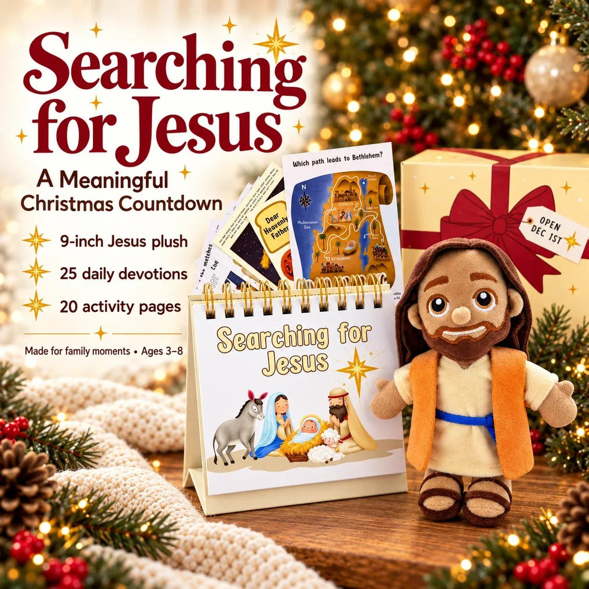 ✝️Searching for Jesus Advent Set | A Faith-Filled Christmas Countdown🎁