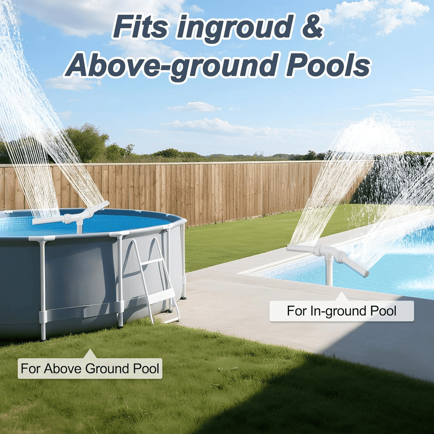💥Summer Hot Sale 49% off - Pool Fountain for Above-ground Pool & Inground Pool Outdoor Waterfall Spray Installation