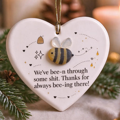 🐝💛Funny Bee Sea Glass Keepsake