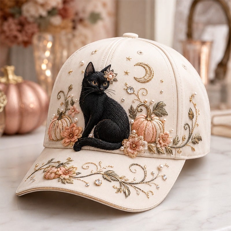 🔥Last Day 50% OFF – 🧙‍♀️✨3D Halloween Embroidery Cap