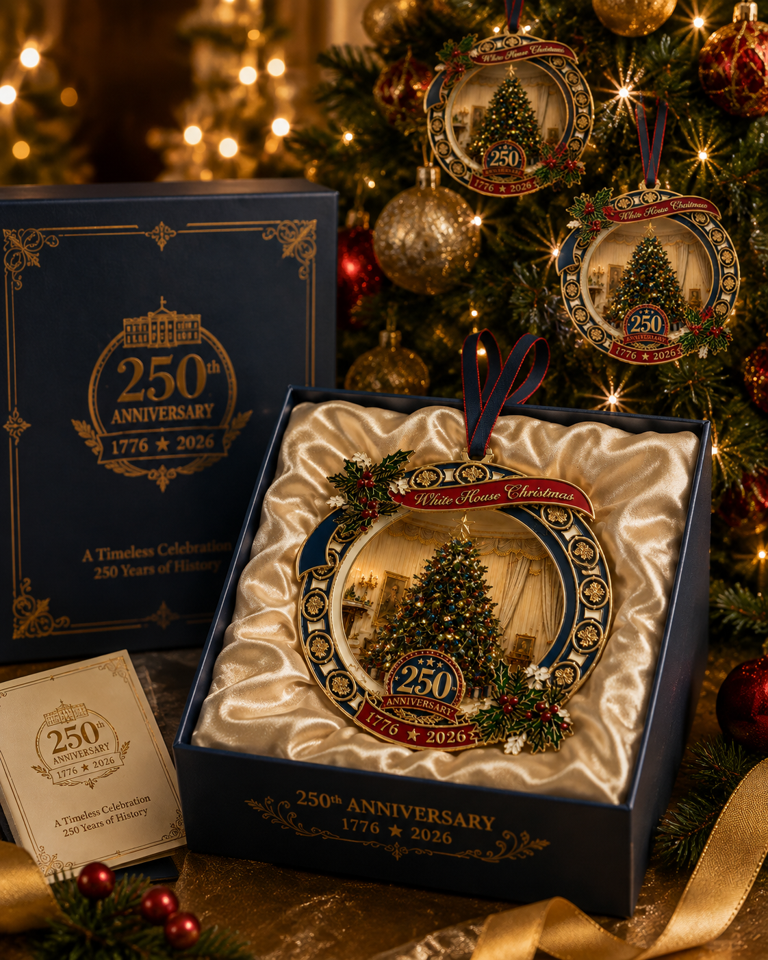 250th Anniversary White House Christmas Tree Ornament – Limited Edition Collectible