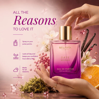 ⚡Hot Sales 49% OFF🔥Luxury DATE Woman Eau De Parfum  | Romantic Women Perfume | Long Lasting Floral Fruity Fragrance | Perfume for Women