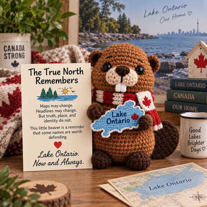 🦫 Lake Ontario Emotional Support Beaver Crochet Keepsake | 5 Canadian-Inspired Personalities with Matching Message Cards for Cottage Families, Lake Lovers & Meaningful Gifts 🍁