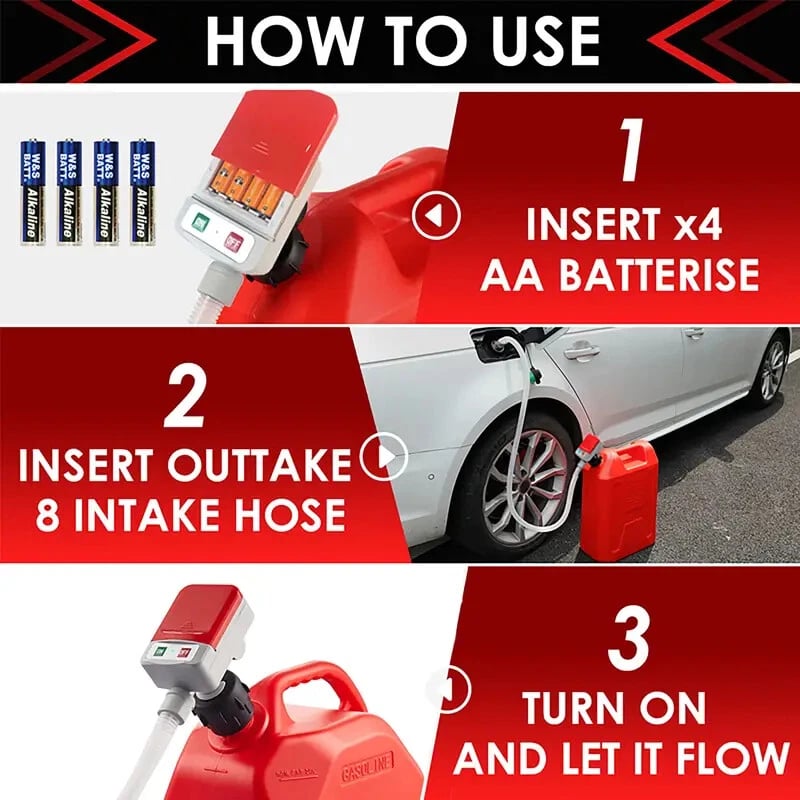 Portable Battery Powered Fuel Transfer Pump