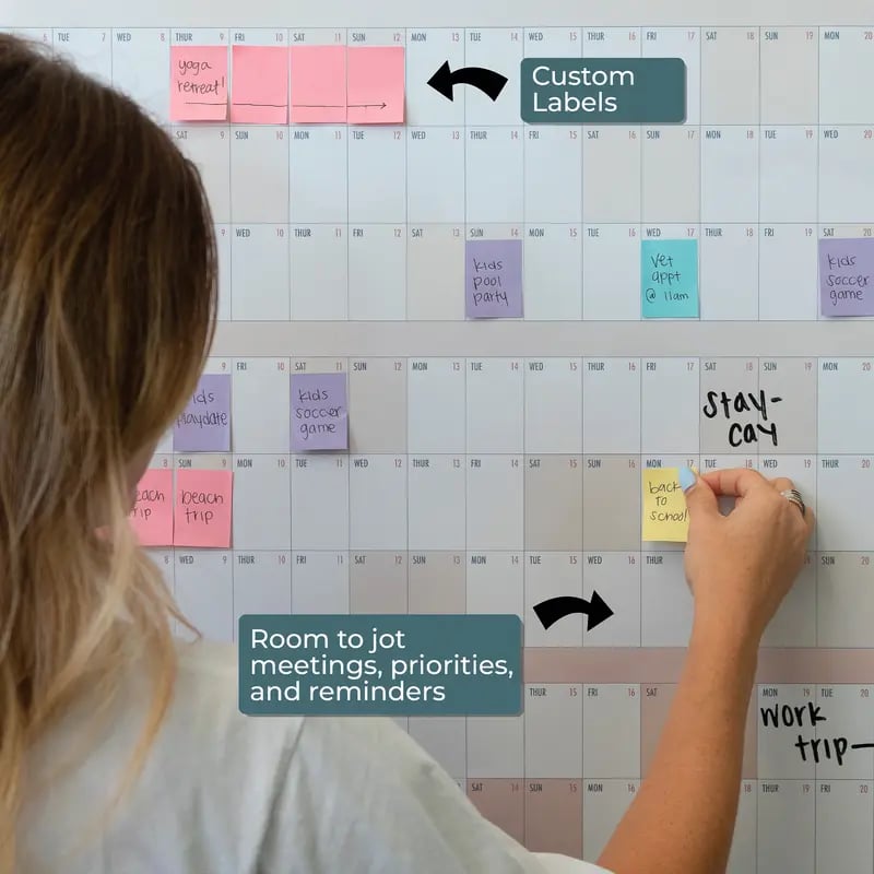 📅Own the Year 2027 GIANT Wall Calendar - Flexible Dry-Erase Material ✍️Design Your Amazing Year!🏃