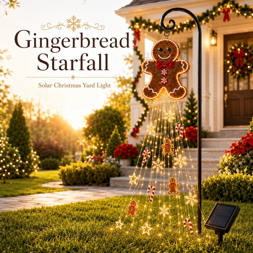🎄 Gingerbread Magic Solar Holiday Yard Light