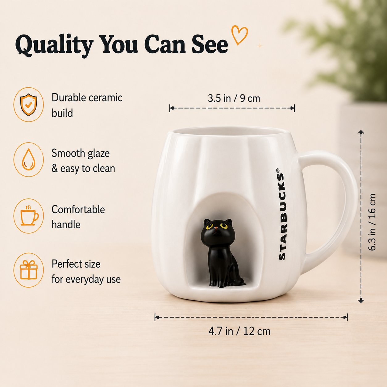 Starbucks Halloween Spooky Kitty Special‑Edition Cat Mug