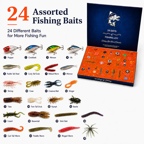⏳ Last day! 49% OFF – 🎣🎄 Christmas Fishing Lures Advent Calendar – Limited Release!