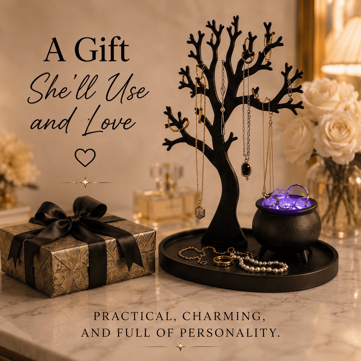 🔥Last Day 50% OFF - 💍✨Illuminated Jewelry Tree Organizer(📦Buy 2 Free Shipping)