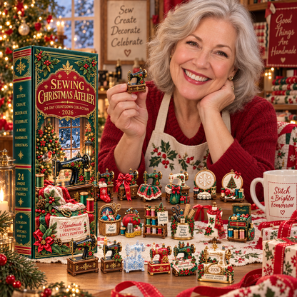 Sewing Christmas Atelier 2026 – 24-Day Countdown Collection with 24 Unique Sewing & Quilting Miniatures