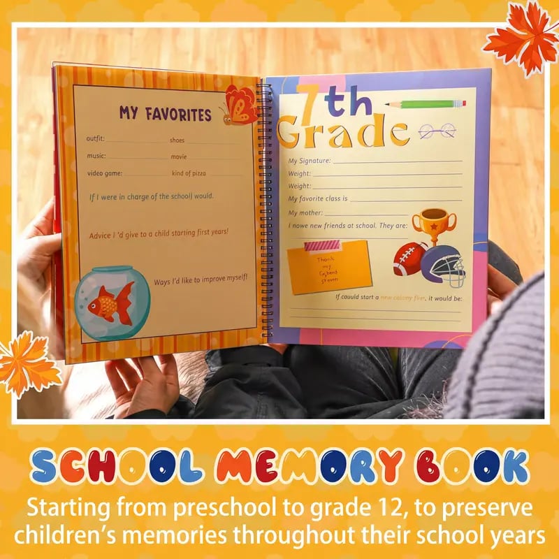 🎓 My School Years Memory Book – Preserve Every Precious Moment From Preschool To Graduation