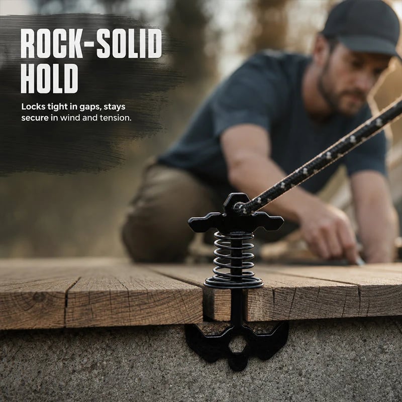 Deck Anchor Pegs with Spring