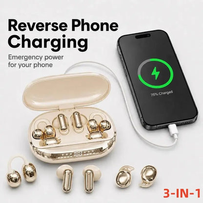 ⚡Limited Time Offer: Save 40% OFF🔥3-in-1 Ultra-Versatile Wireless Earbuds with Power Bank Case