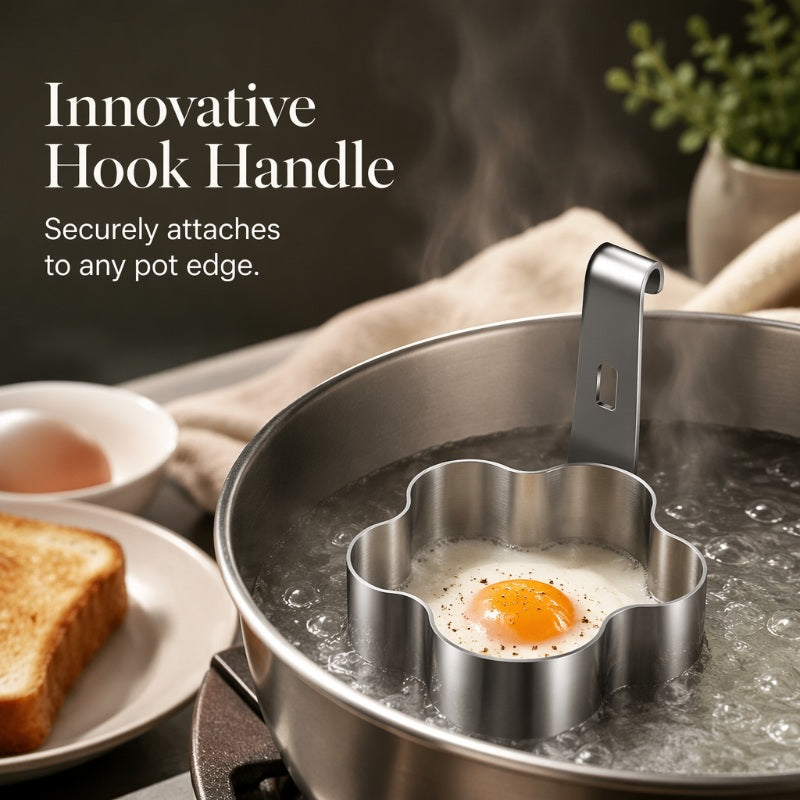 304 Stainless Steel Egg Ring Mold – 5 Fun Breakfast Shapes