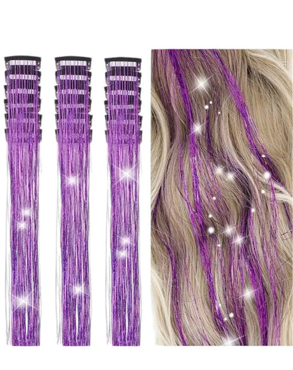 🔥HOT SALE🔥12 PCS Tinsel Hair Extensions
