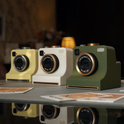 3D Printed Latte Art Camera | One-Touch Coffee Stencil Printer Kit