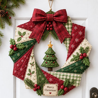 🎄Beginner-Friendly Christmas Fabric Wreath DIY Kit