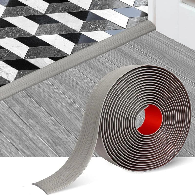 ✨ Self-Adhesive Floor Transition Strip – Flexible PVC, Peel-and-Stick, Smooth Finish 🚪
