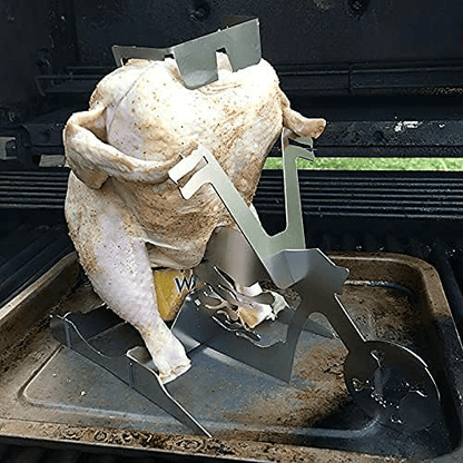 🔥Motorcycle Chicken Roaster For Beer Can Chicken