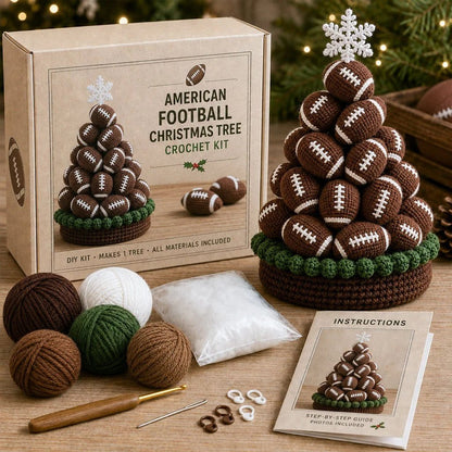Sports Ball Christmas Tree Crochet Kit
