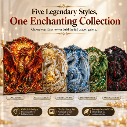 🐉Dragon Magic 3D Layered Diamond & Pearl Art Kit✨