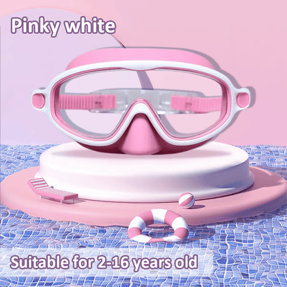 🏊‍♀️ Buy 1 Get 1 Free🏊‍♀️-HD children's large frame waterproof and anti-fog swimming goggles🏊‍♀️