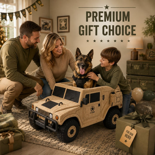 Military Vehicle Shaped Dog Bed