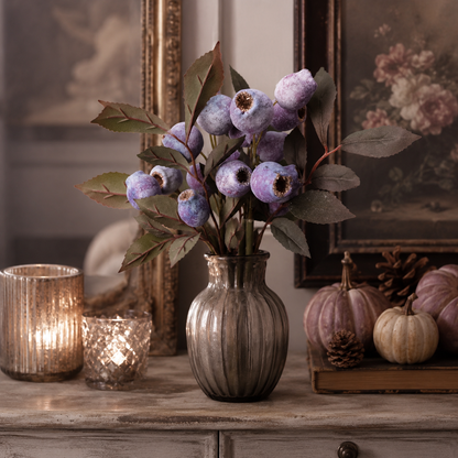 3 Pack Vintage Faux Seed Pod Bouquet – Rustic Seasonal Farmhouse Floral Stems