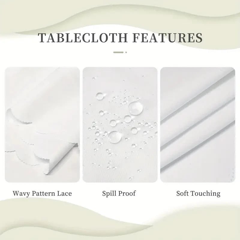 🔥HOT SALE🔥🐓 Farmhouse Rooster Tablecloth – Red Buffalo Plaid Chicken Table Cover, Spill Proof & Scalloped Lace Edge ✨