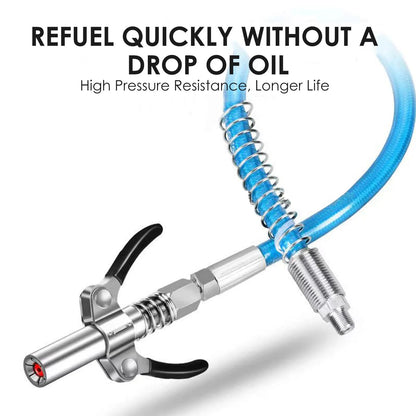 🔥HOT SALE🔥Strong Lock on Grease Couplers with Spring Flex Hose