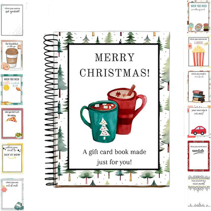 🔥Only $6.99 Last Day Promotion!🎄Christmas Gift Card Book