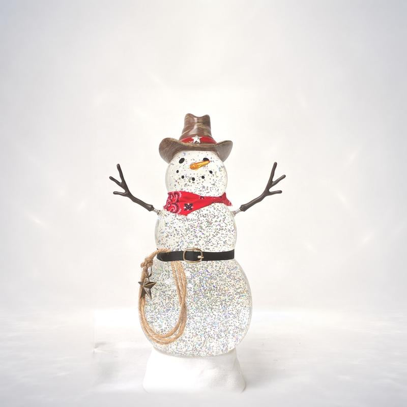 Illuminated Musical Christmas Snow Globe Lantern
