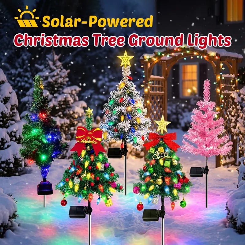 🌲❄️🎅Solar Christmas tree lights holiday decorations, outdoor courtyards, gardens, lawns, small path lights, atmosphere lights