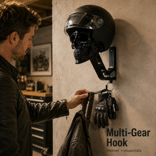 💀Skull‑Shaped Helmet Wall Hanger