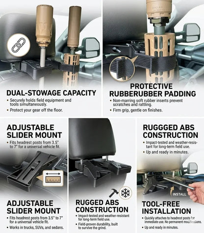 The Ultimate Universal Seat Back Gun Rack – Buy 2, Free Shipping